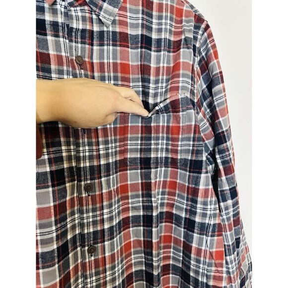 Alesbury 100%‎ Cotton Blue Plaid Button Up Shirt Regular Men's SIZE LARGE NWOT - Picture 4 of 11